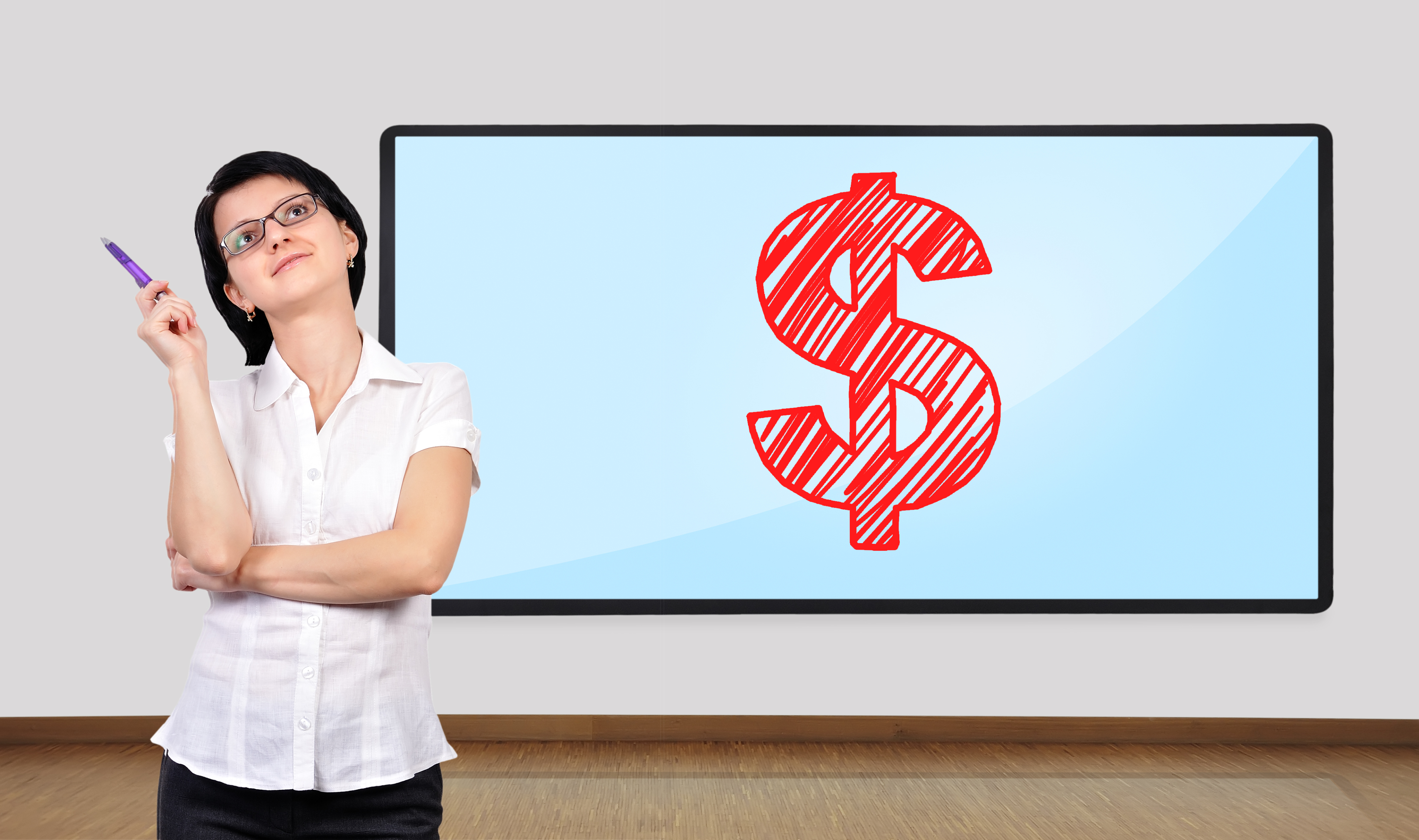 Girl with dollar
